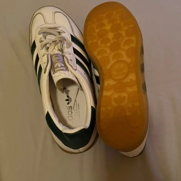 Adidas Originals Gazelle Indoor Sneakers – White & Green – Women’s 9 - Picture 3 of 7